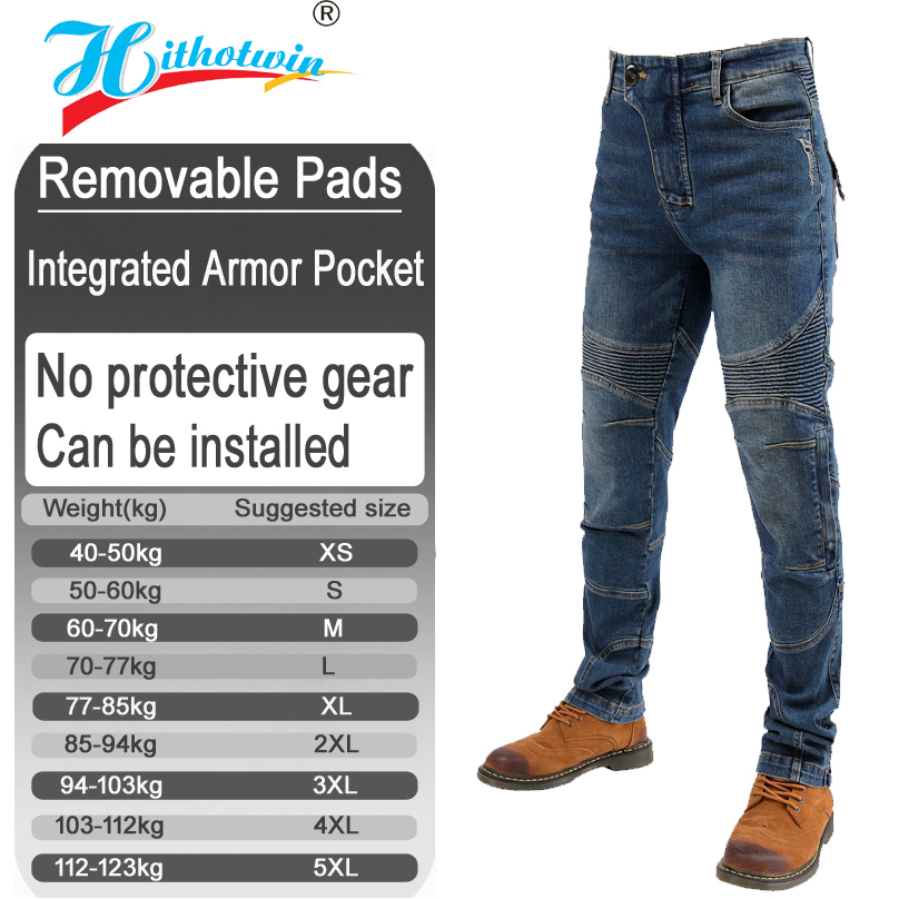 Motorcycle Gear Women Pants - Motorbroeken Heren Dames Rijbroeken Verstelbare kniebeschermers