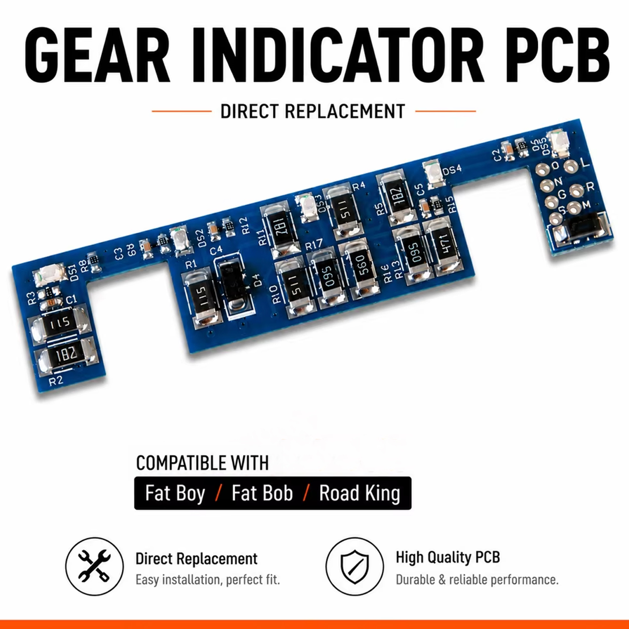 Gear Indicator Display - Motorfiets Versnellingsindicator PCB-Plaat Voor Harley Fat
