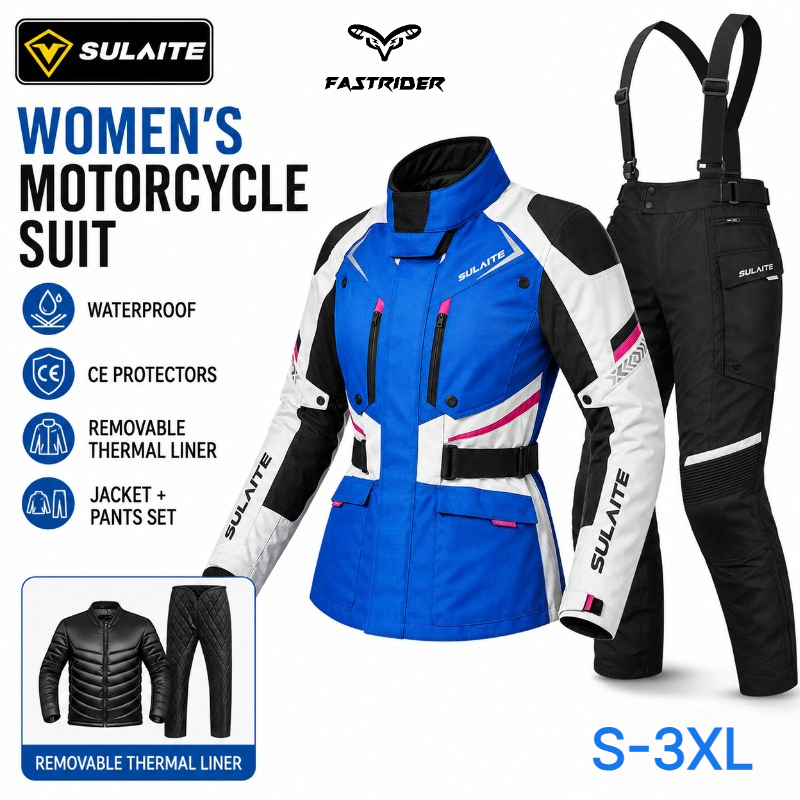 Motorcycle Gear Women Pants - Dames motorpak winter waterdicht beschermende kleding